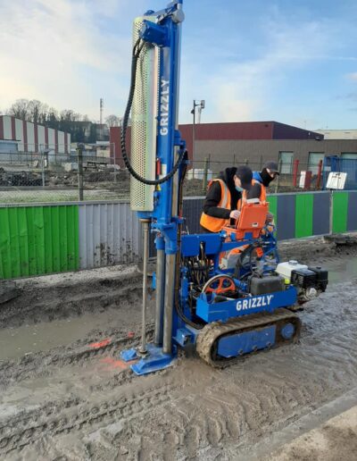 GRIZZLY Dynamic Probing Super Heavy at Soil Investigation Commercial Land Development Site
