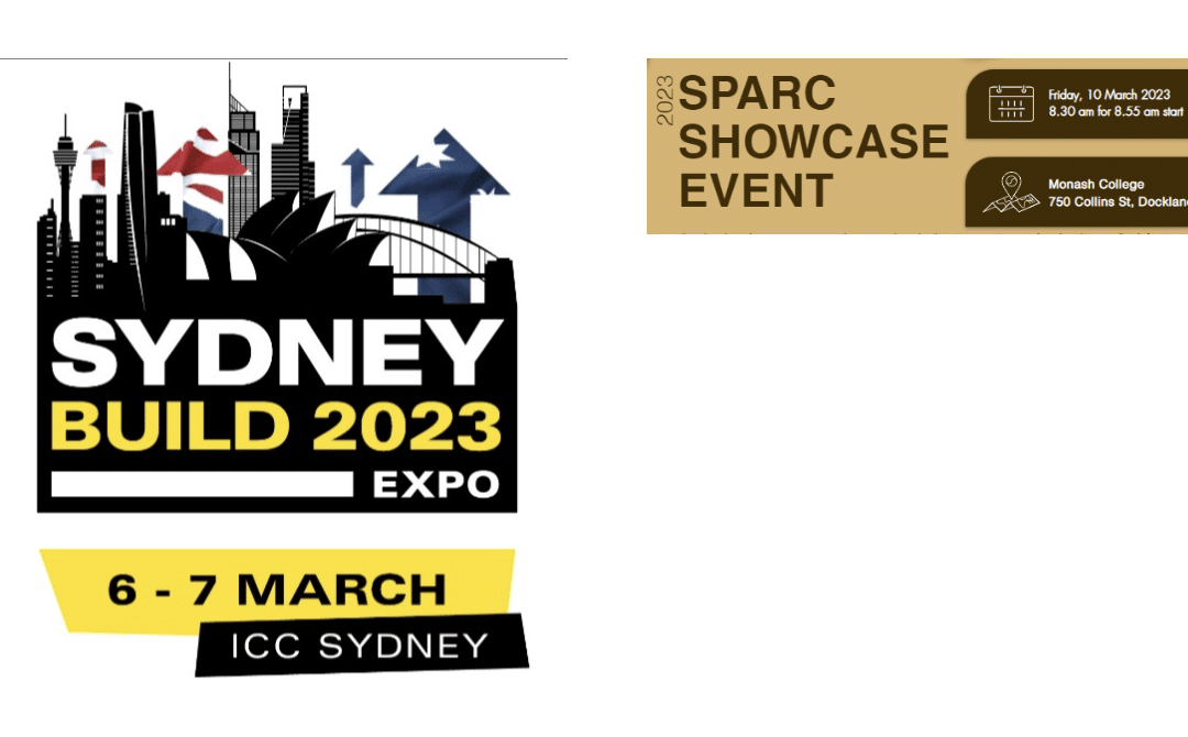 Let’s catch up at Sydney Build (Construction) or SPARC Hub (Pavements) Showcase in Melbourne